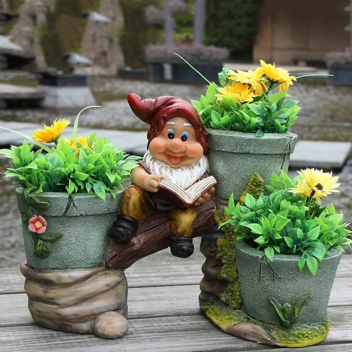 Sintechno Inc Resin Statue Planter & Reviews Wayfair